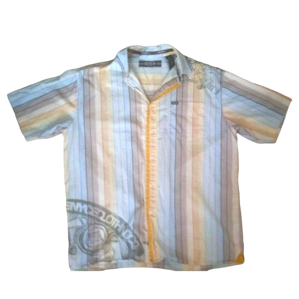 Enyce 1996 men’s large vintage cotton striped short sleeve button shirt